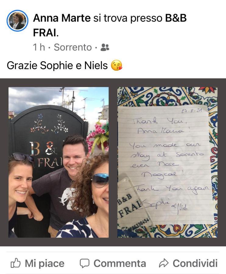 B&B Frai Sorrento Exterior photo